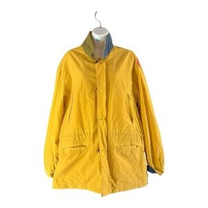 Vintage Sportif Yellow Utility Jacket Women’s Small Snap Front 90s
